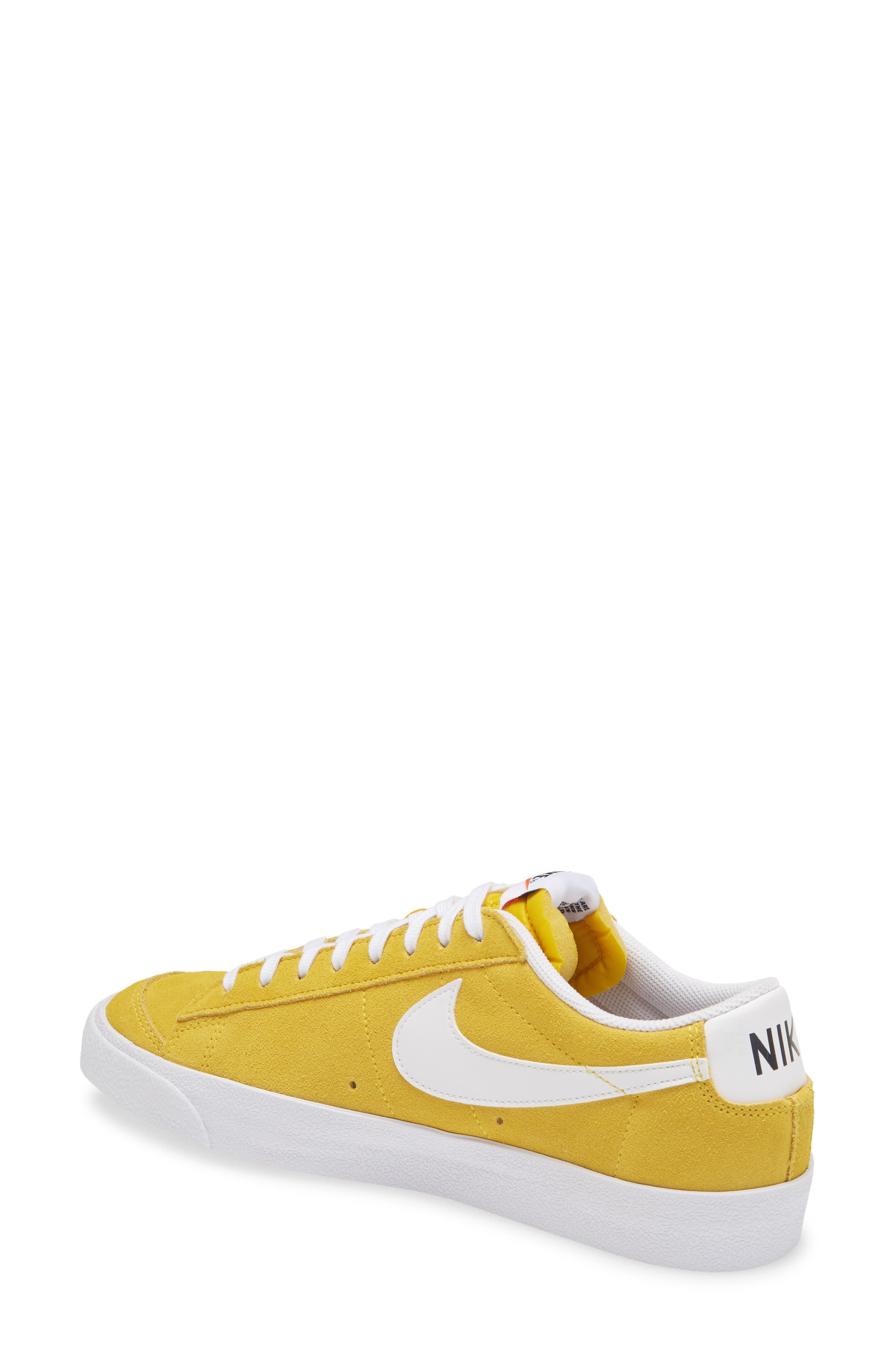 Blazer Low '77 Suede Sneaker, Alternate, color, YELLOW/ WHITE