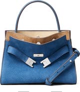 Tory Burch Lee Radziwill Nubuck Petite Double Bag Leather