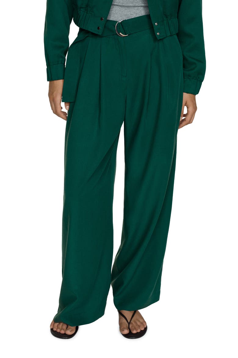 Belted Pants, Main, color, GREEN