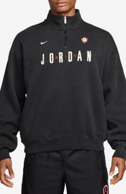 Jordan Flight Oversize Fleece Quarter Zip Pullover