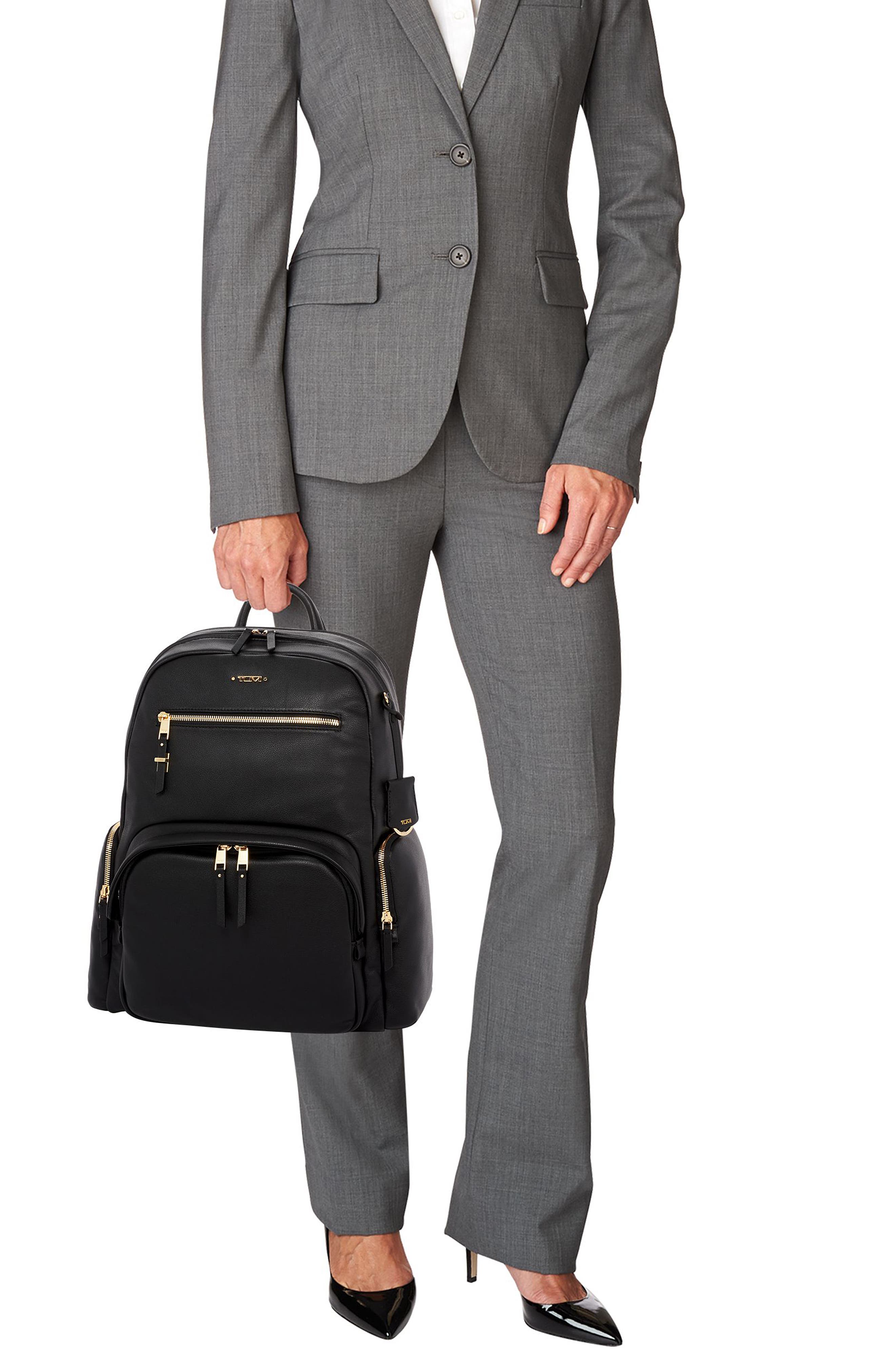 TUMI Voyageur Carson Leather Backpack, Alternate, color, 