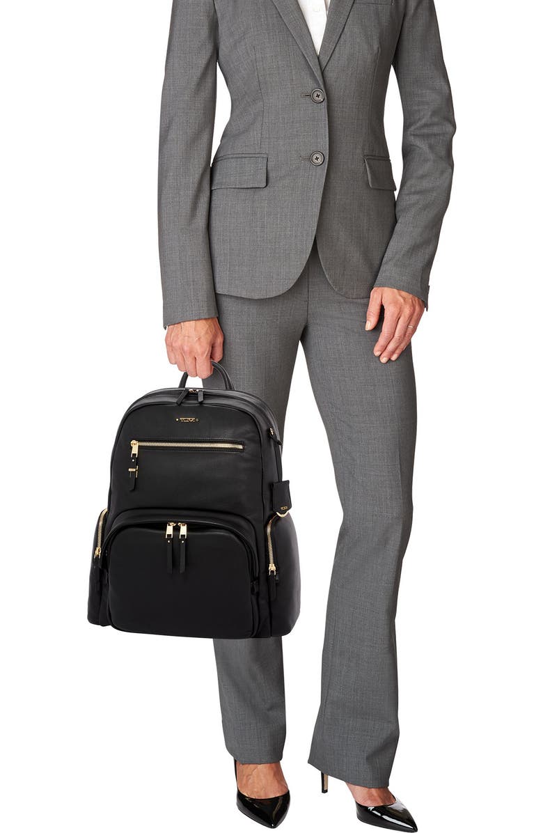 TUMI Voyageur Carson Leather Backpack, Alternate, color,