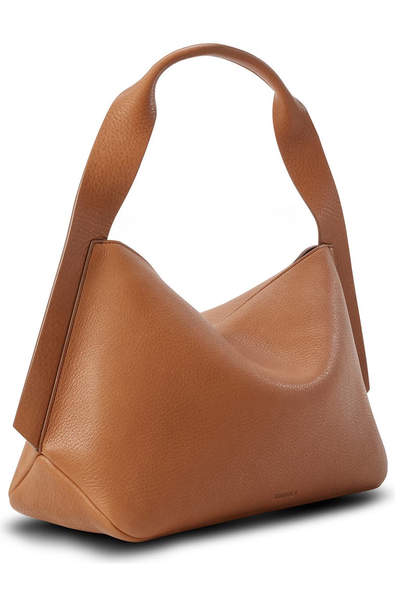 Shinola Medium Derby Leather Shoulder Bag, Alternate, color, Tan