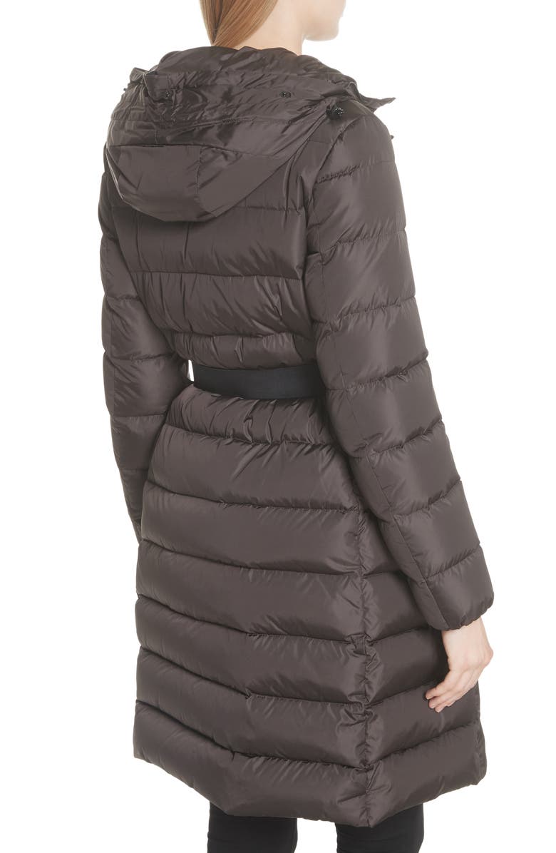 Moncler 'Khloe' Water Resistant Nylon Down Puffer Parka with Removable Genuine Fox Fur Trim, Alternate, color,