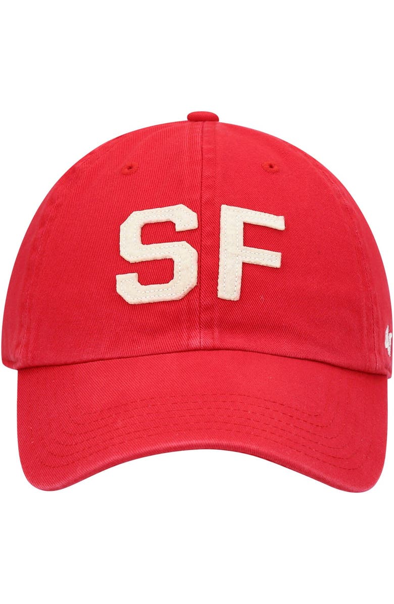 '47 Women's '47 Scarlet San Francisco 49ers Finley Clean Up Adjustable Hat, Alternate, color,