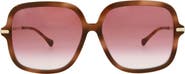 Gucci 58mm Square Sunglasses