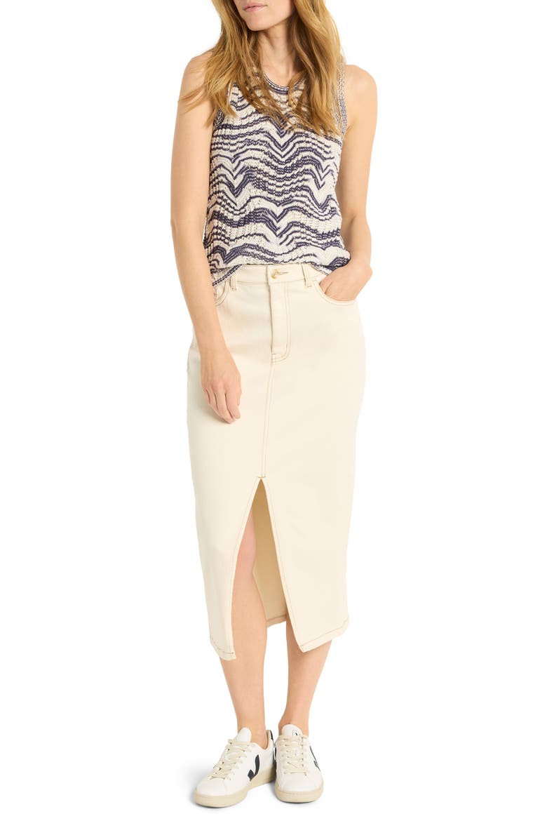 Wave Mix Knit Sleeveless Sweater, Alternate, color, INDIGO MULTI