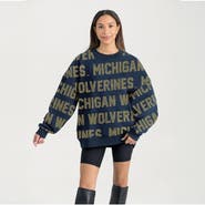 GAMEDAY COUTURE Women's Gameday Couture  Navy Michigan Wolverines Hype Era Sweatshirt