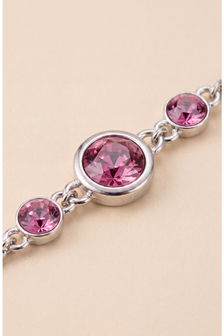 Crystal Glitter Bangle, Alternate, color, Fuchsia
