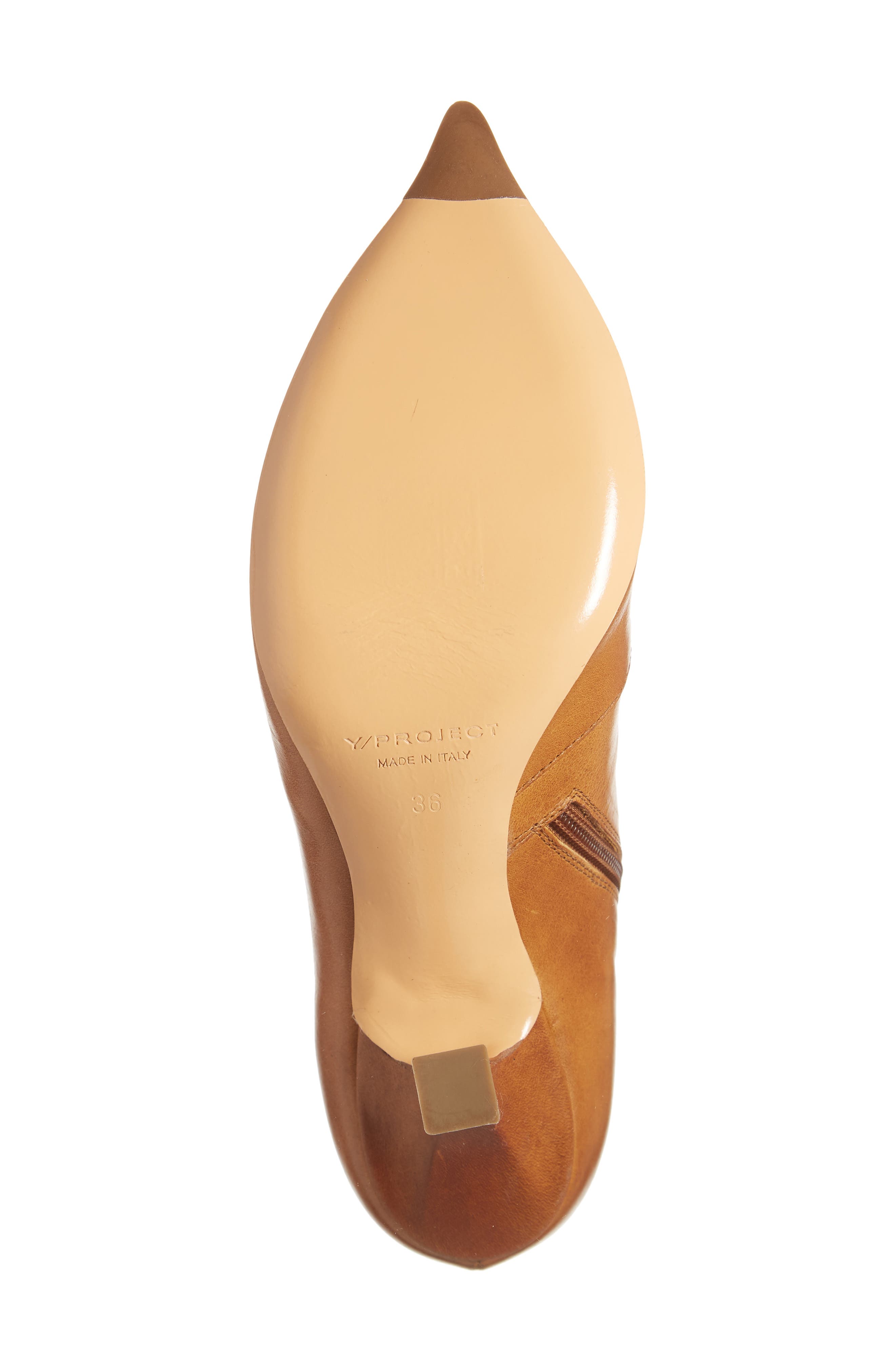 Calfskin Leather Ankle Boot, Alternate, color, TAN