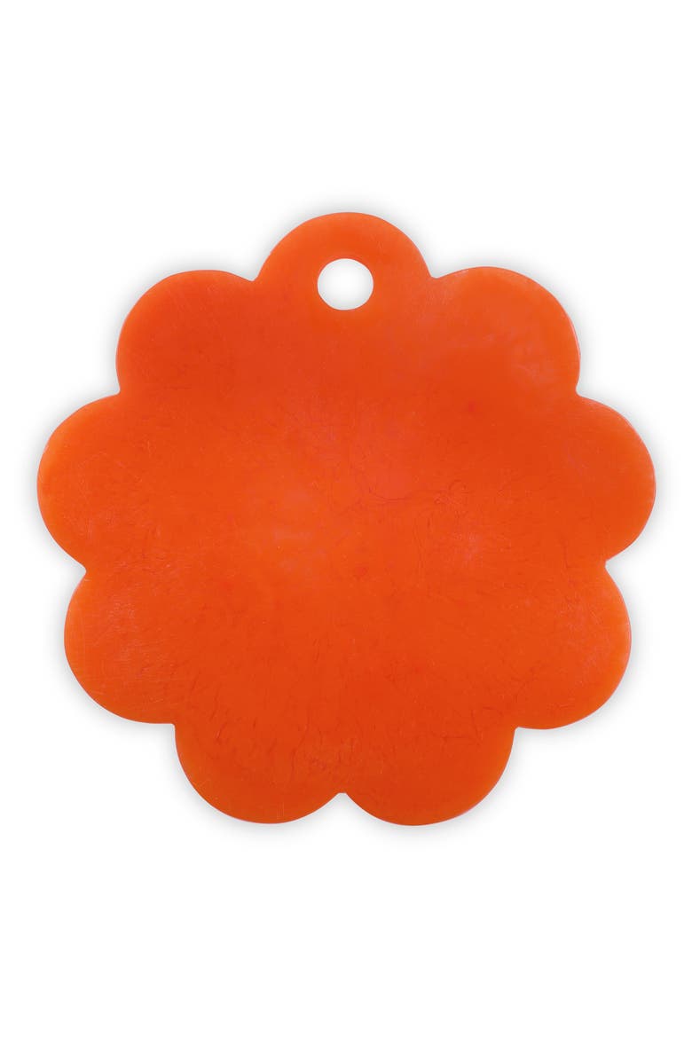 Scalloped Resin Cheese & Charcuterie Board, Main, color, DARK ORANGE