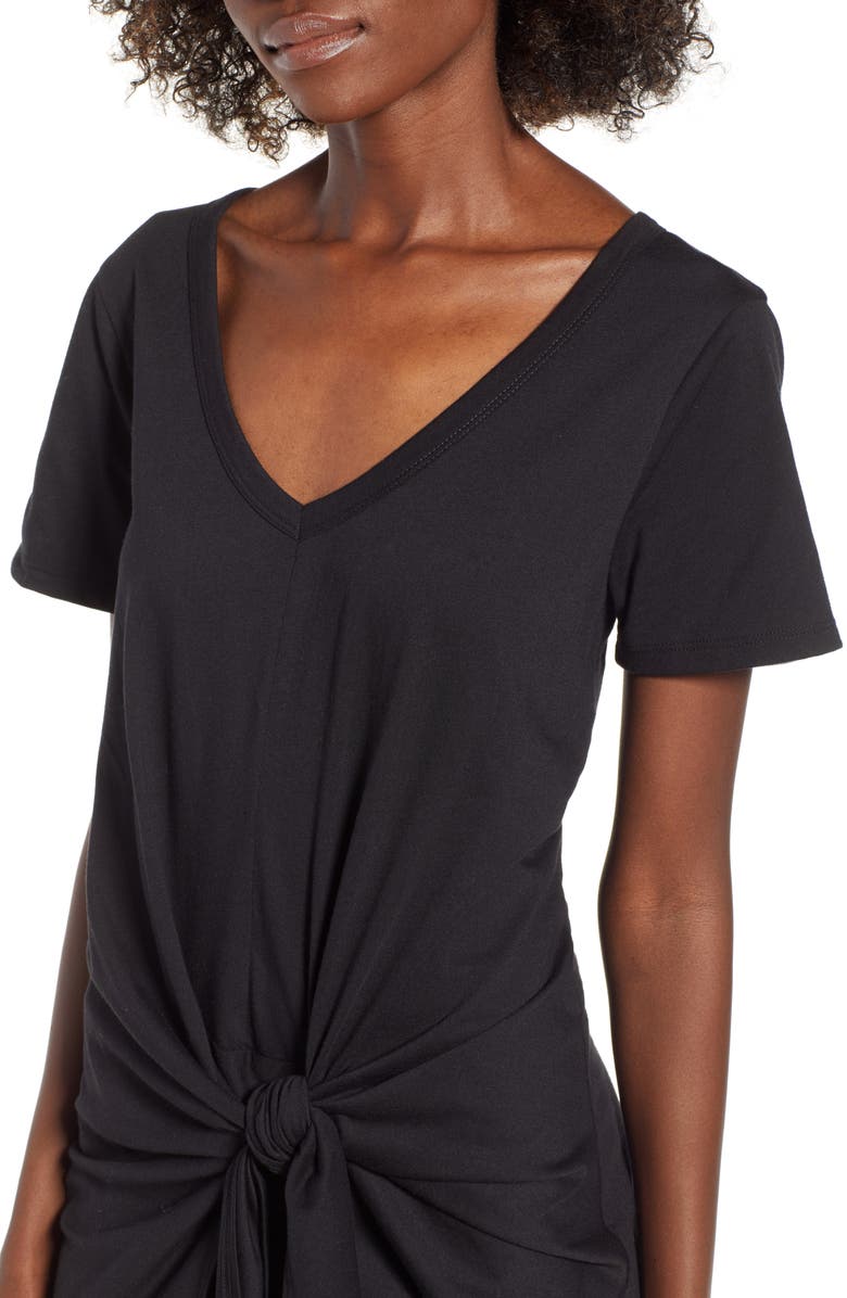 Socialite Tie Waist T-Shirt Dress, Alternate, color, 