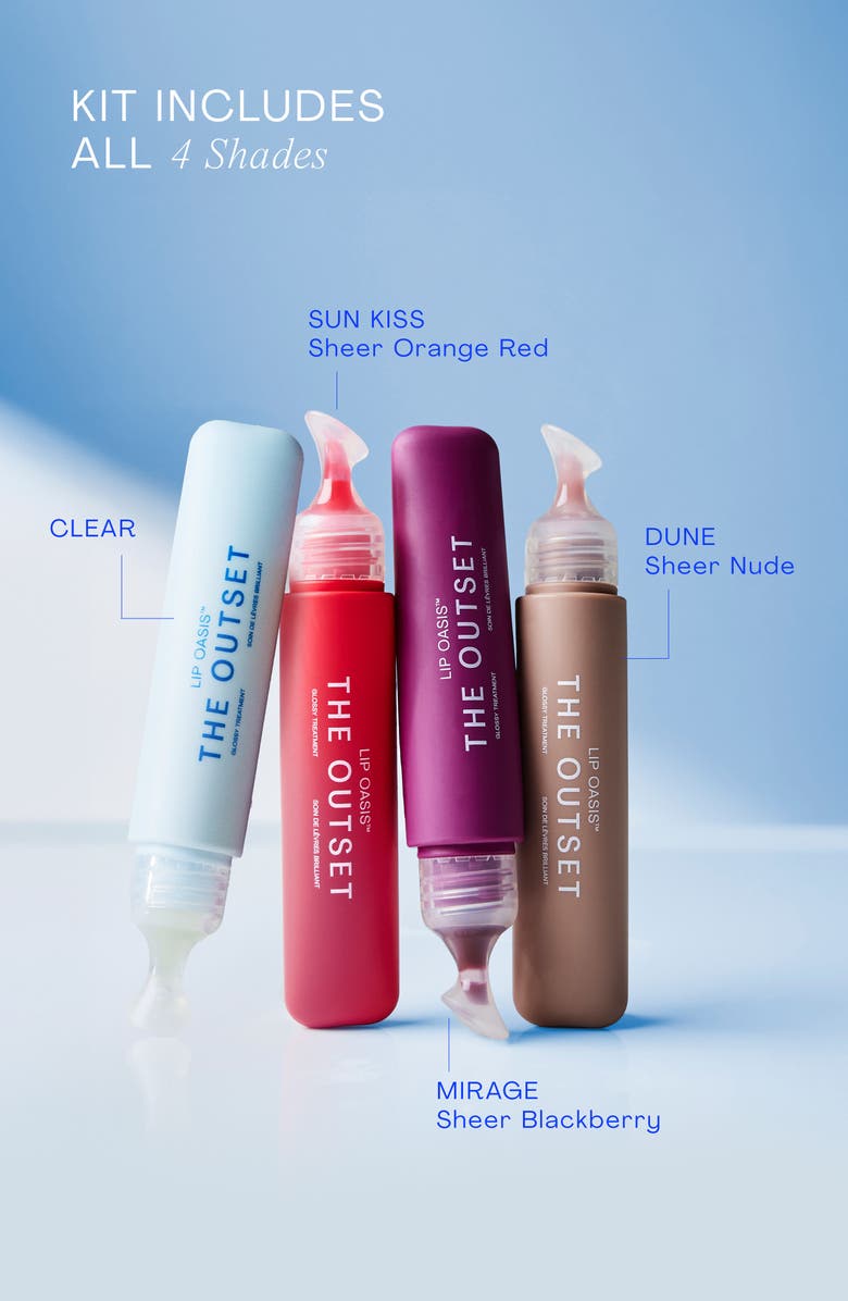 The Outset Lip Oasis Glossy Treatment The Complete Collection $112 Value, Alternate, color,