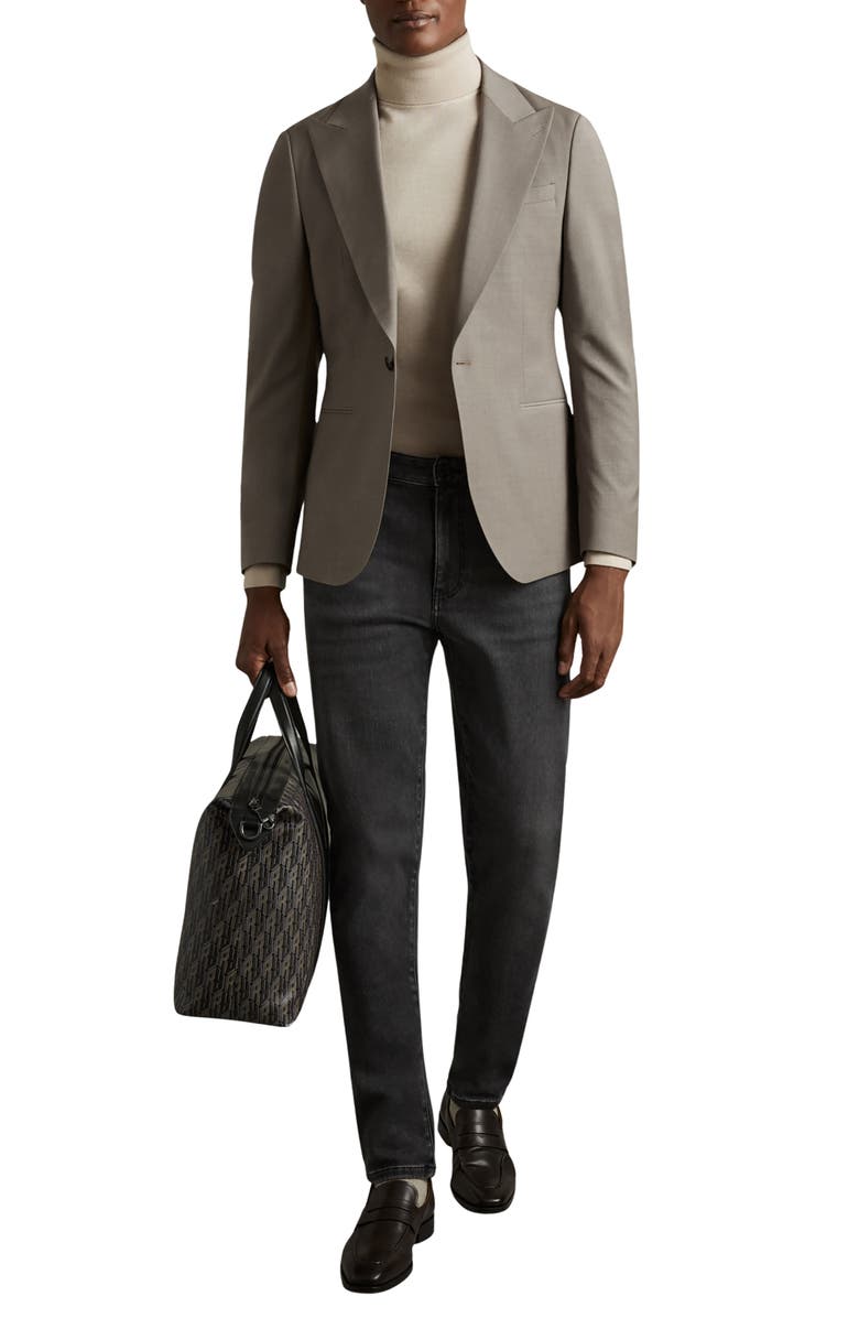 Reiss Maddison Slim Straight Leg Jeans, Alternate, color, Washed Black