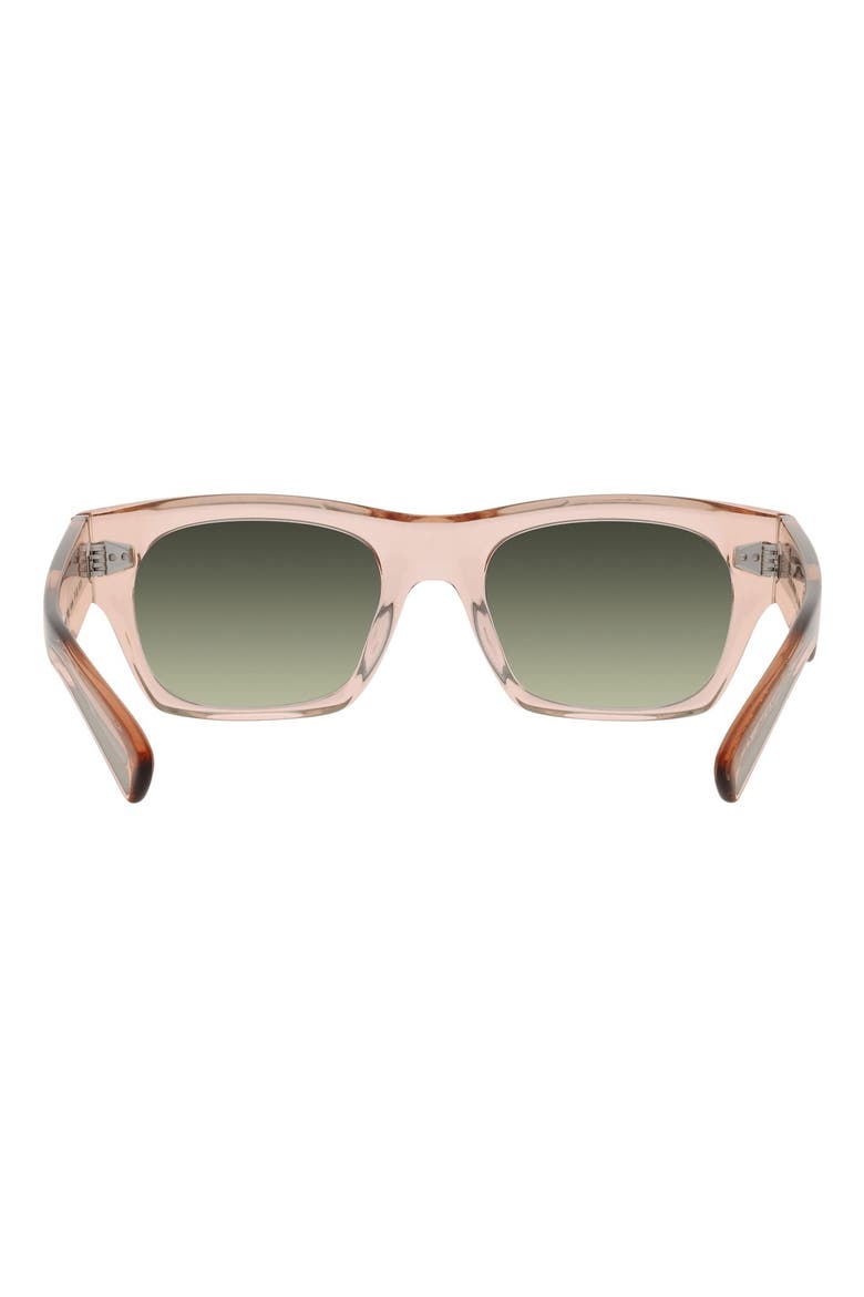 Mega 53mm Square Sunglasses, Alternate, color, ROSE GOLD