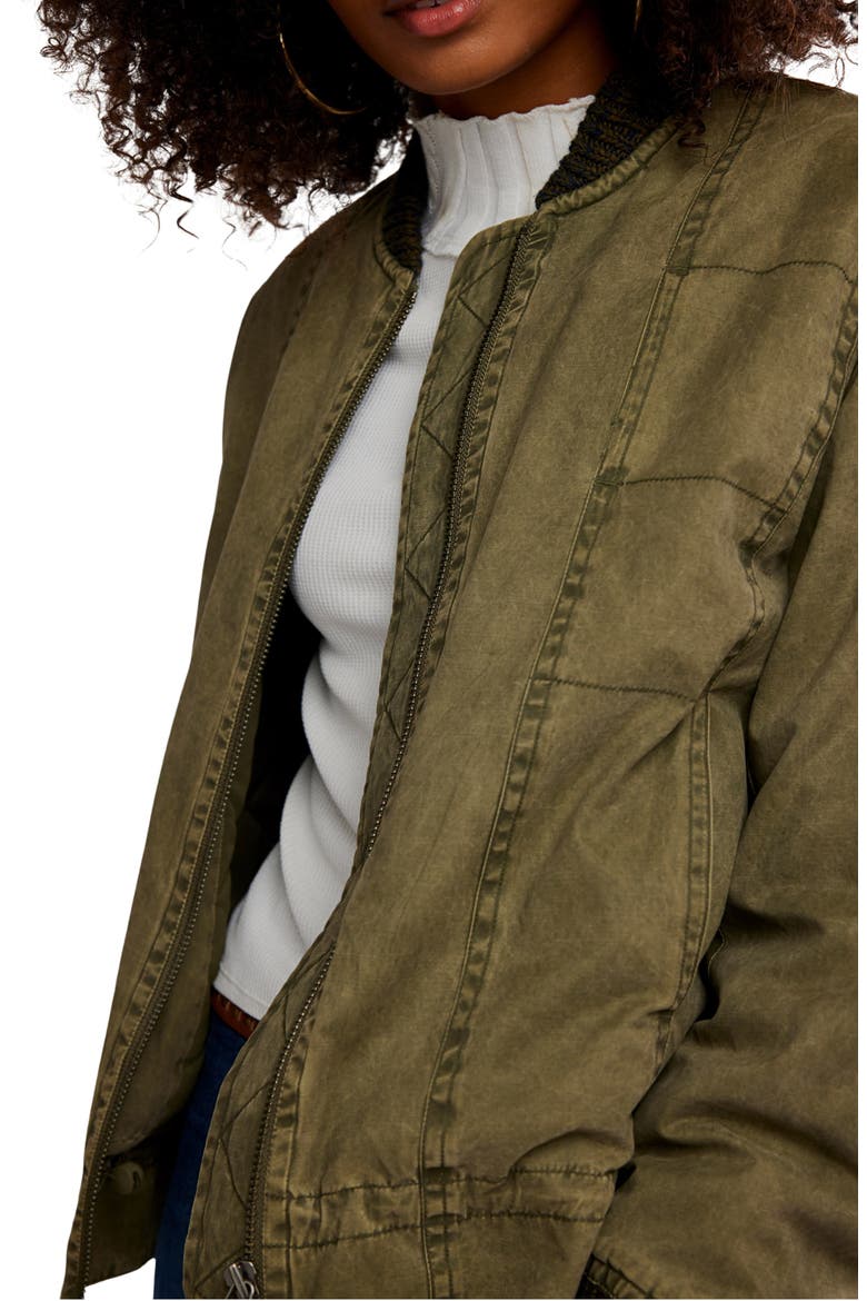 Jax Bomber Jacket, Alternate, color, OLIVE