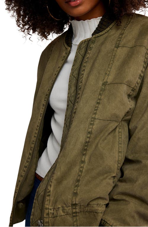 Free People Jax Bomber Jacket In Green