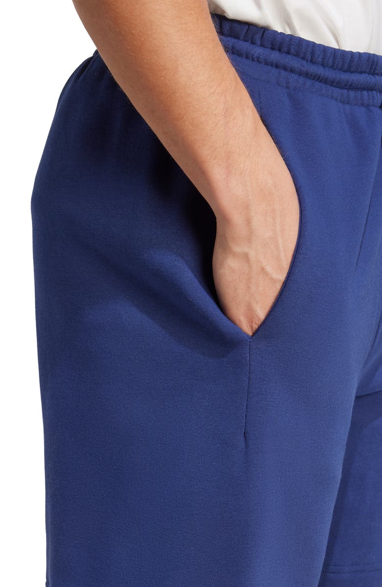 adidas Collegiate Drawstring Shorts, Alternate, color, Dark Blue/ White