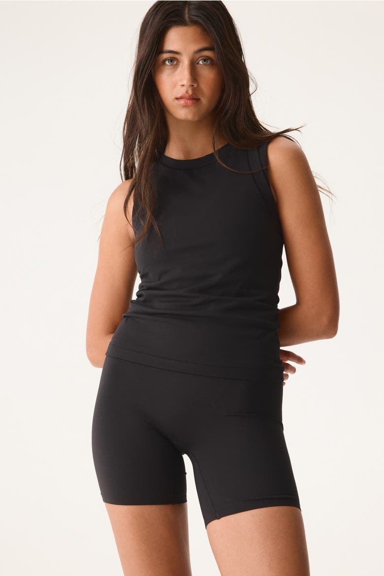 High Waist Cycling Shorts With Sculptmove, Alternate, color, Black