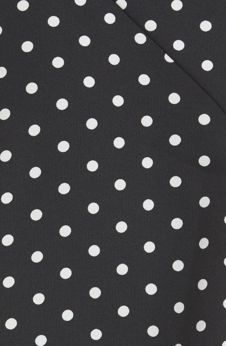 Milly Laura Dot Print Uneven Hem Skirt, Alternate, color,