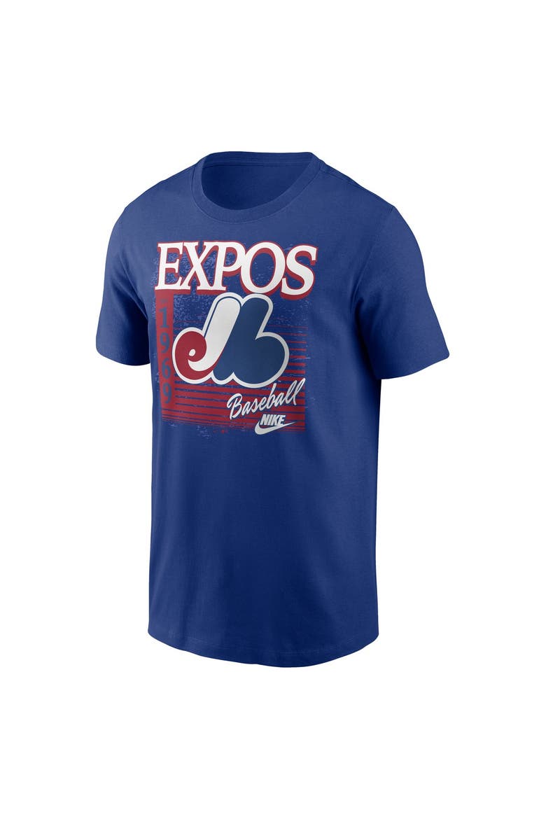 Men's Nike Blue Montreal Expos Cooperstown Logo T-Shirt, Alternate, color, Blue