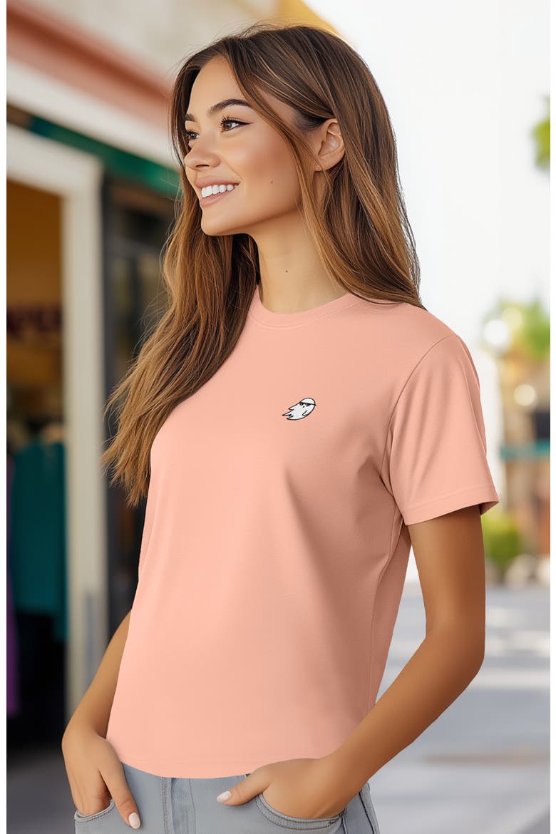 Womens Ghost Mode Jersey Relaxed Tee, Alternate, color, Terracotta