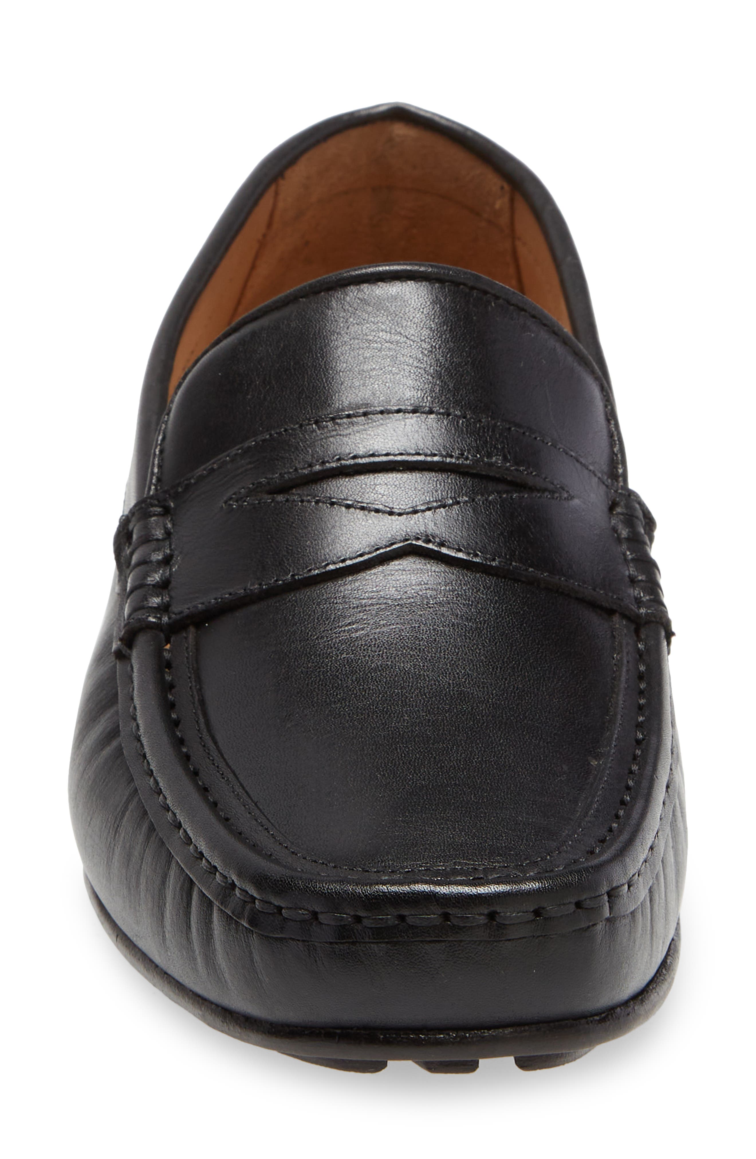 Lawson Driving Penny Loafer, Alternate, color, BLACK