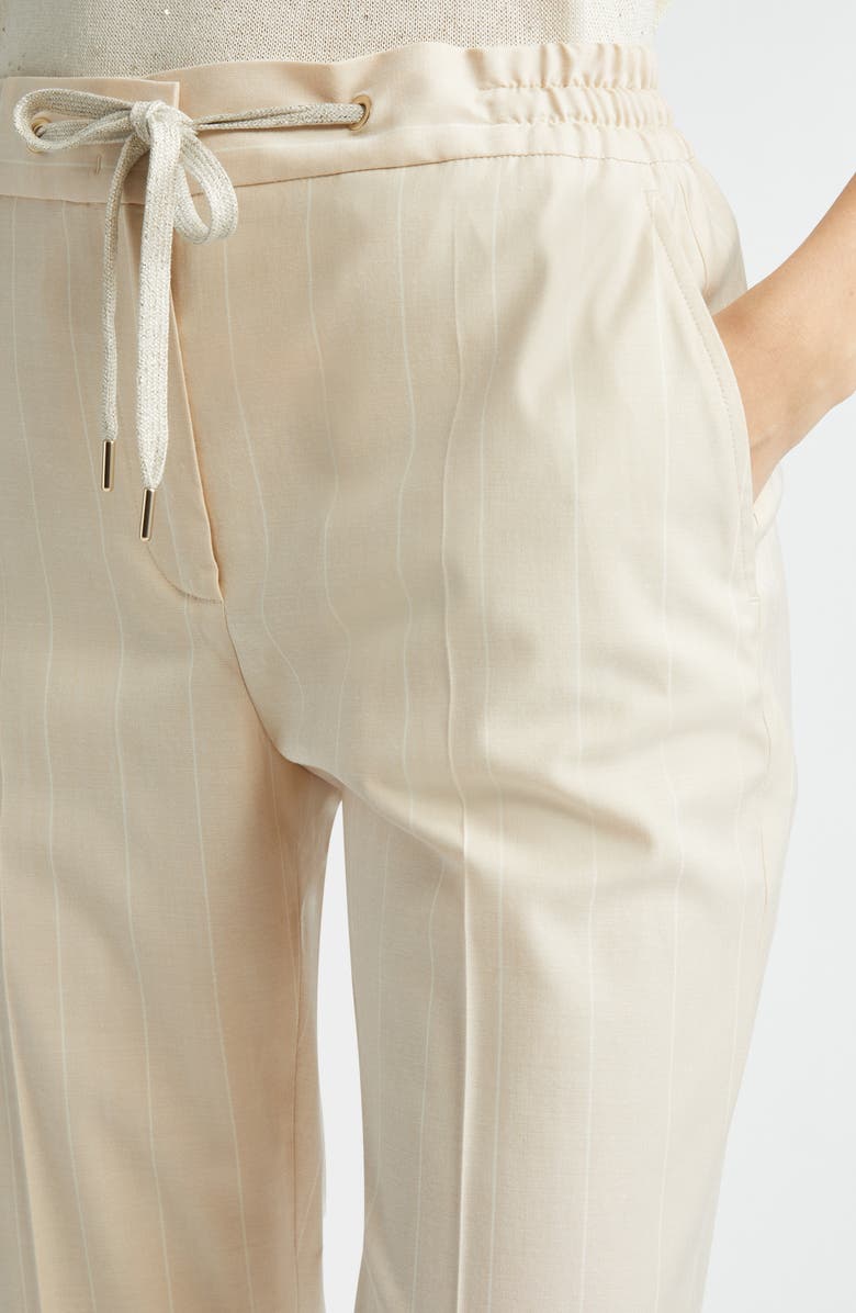 Eleventy Drawstring Waist Straight Leg Trousers, Alternate, color, 