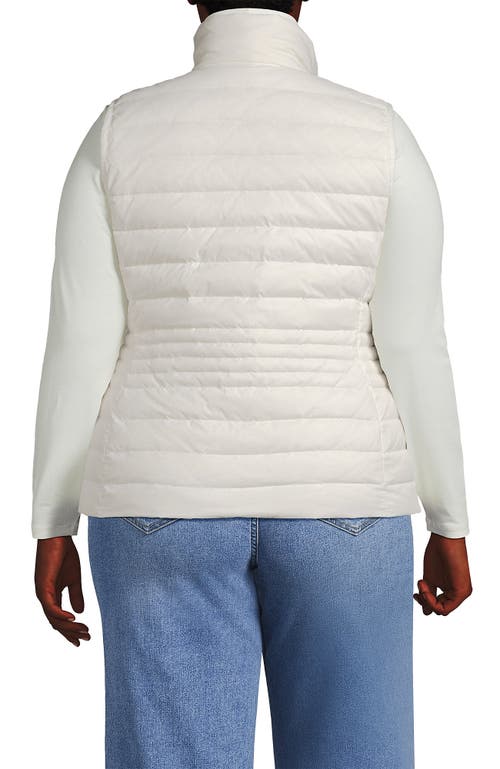 Lands' End Wanderweight Packable Ultralight Down Vest In White