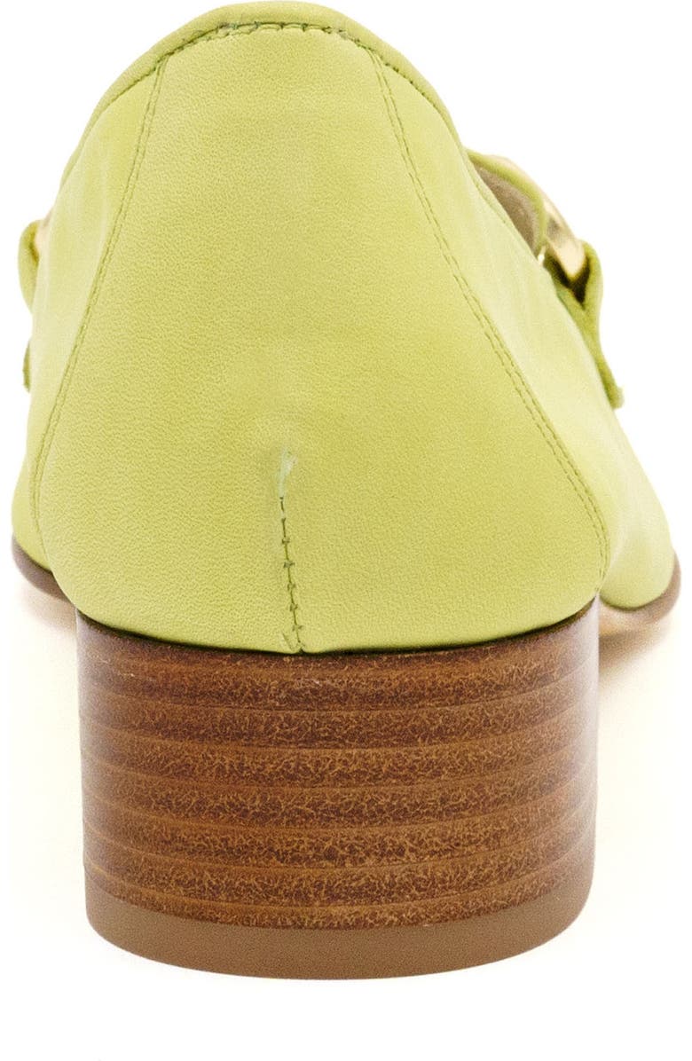 Amalfi by Rangoni Amarone Pointed Toe Bit Loafer Pump, Alternate, color, Lime Vapor