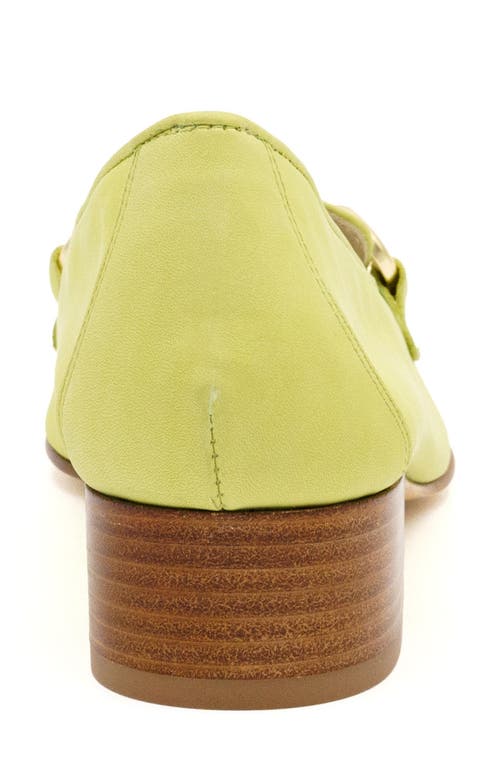 Amalfi By Rangoni Amarone Pointed Toe Bit Loafer Pump In Lime Vapor