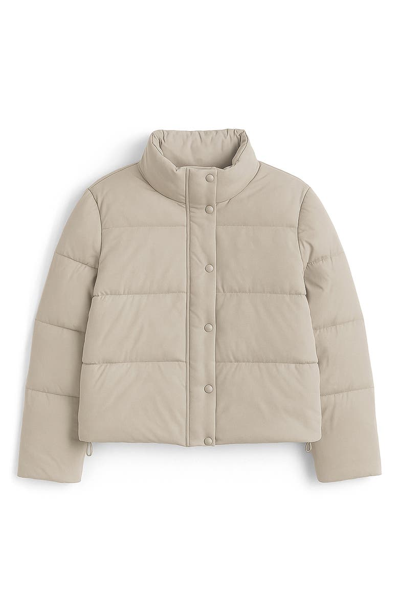 Noize Amanda Short Puffer Jacket, Alternate, color, Beige