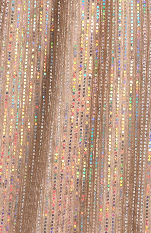 Shop Love, Nickie Lew Kids' Holographic Dot Party Jumpsuit In Blush Silver