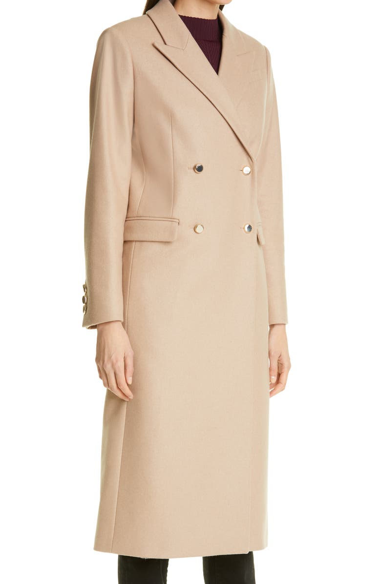 Ted Baker London Yecara Double Breasted Wool Blend Coat, Alternate, color,
