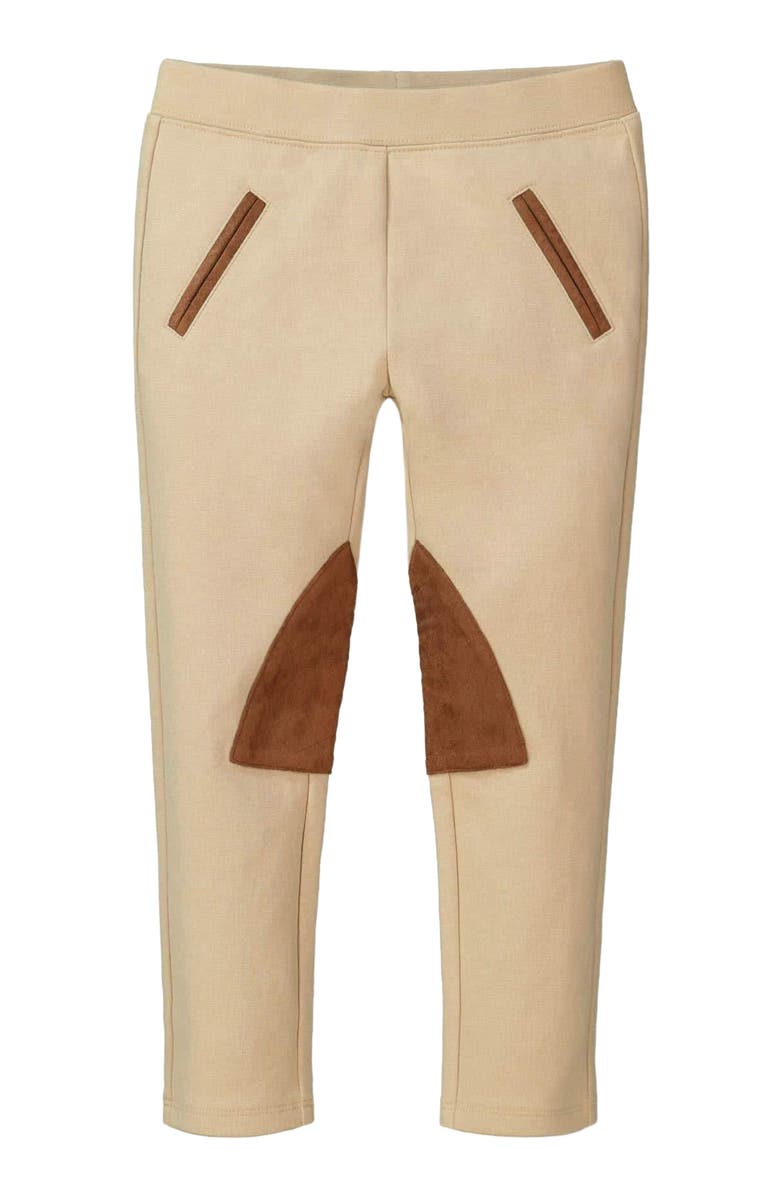 Hope & Henry Girls' Ponte Riding Pant, Kids, Main, color, Medium Khaki