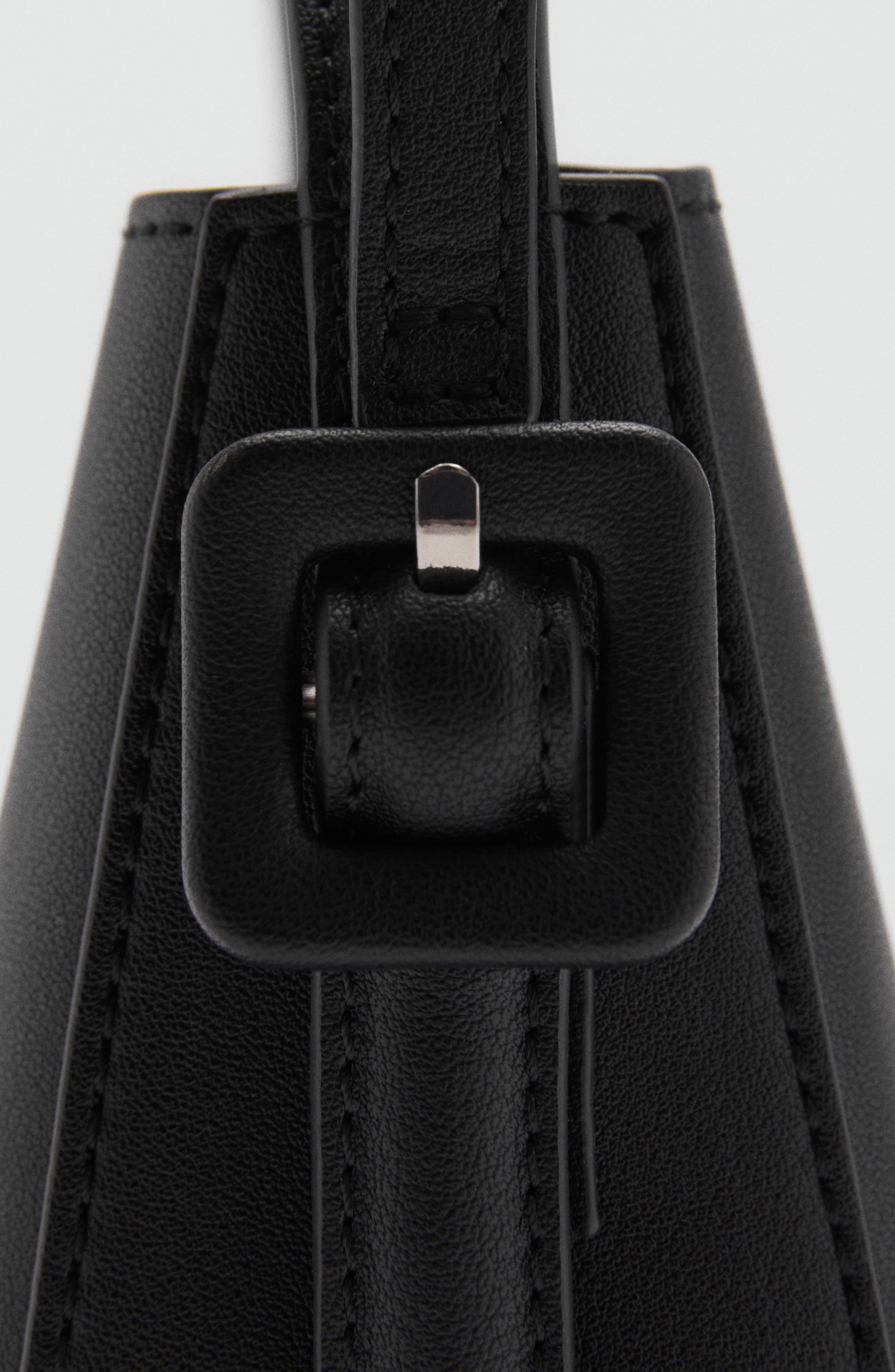 MANGO Faux Leather Crossbody Bag, Alternate, color, 