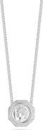 SPHERA MILANO Cubic Zirconia Medallion Pendant Necklace