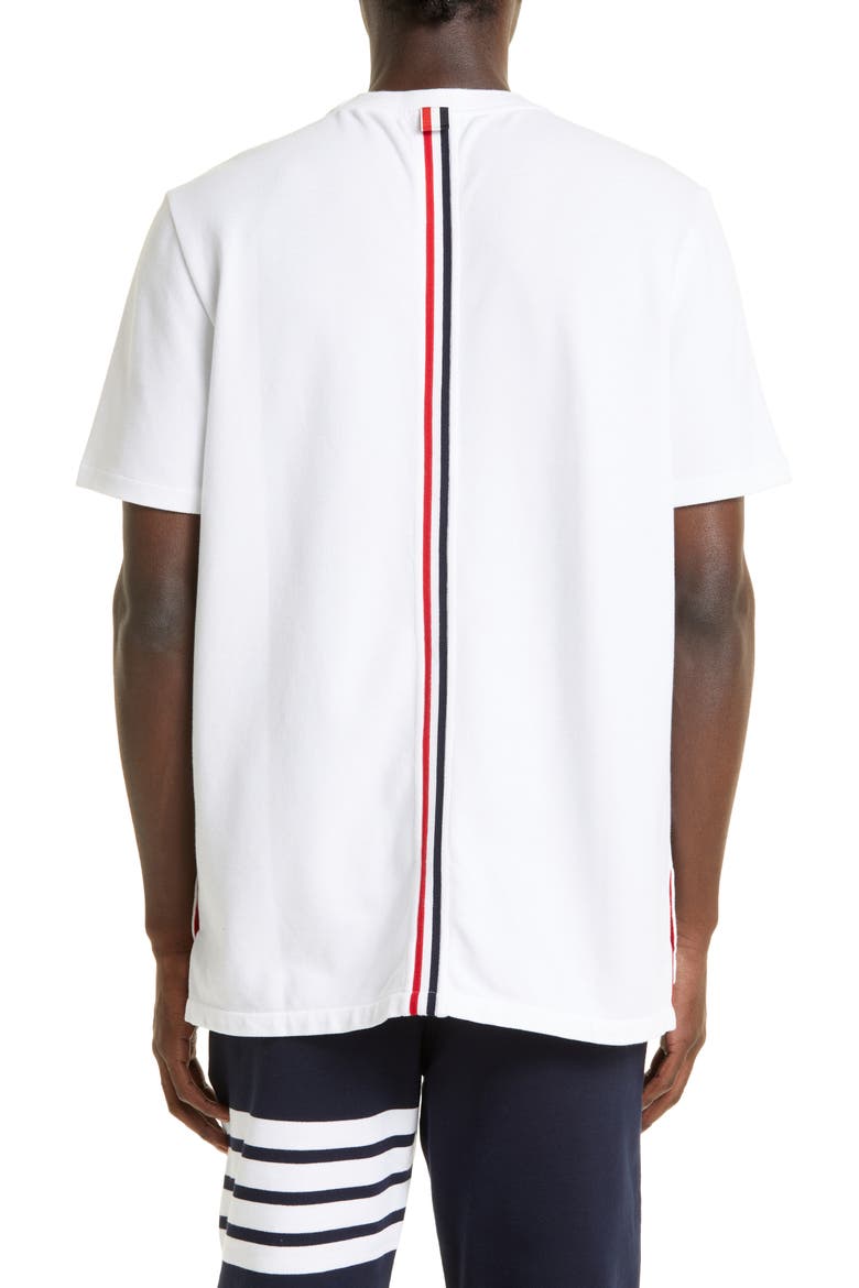 Stripe Crewneck T-Shirt, Alternate, color, WHITE