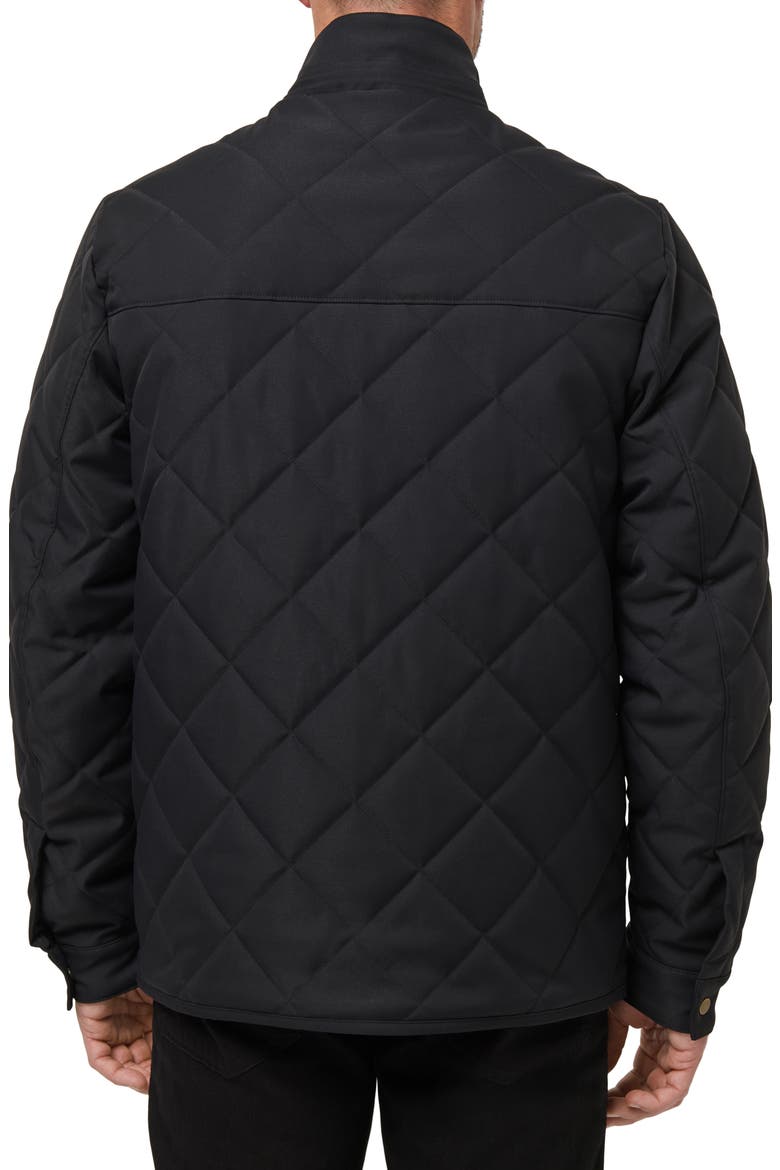 Highlander Quilted Twill Jacket, Alternate, color, BLACK