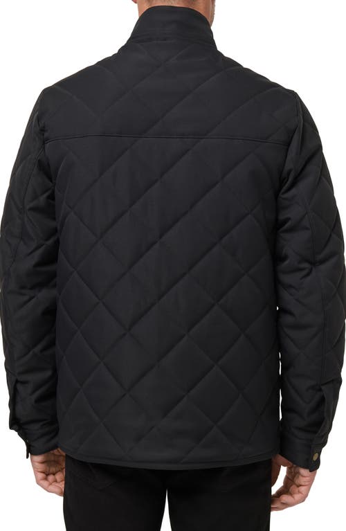 Travismathew Highlander Quilted Twill Jacket In Black