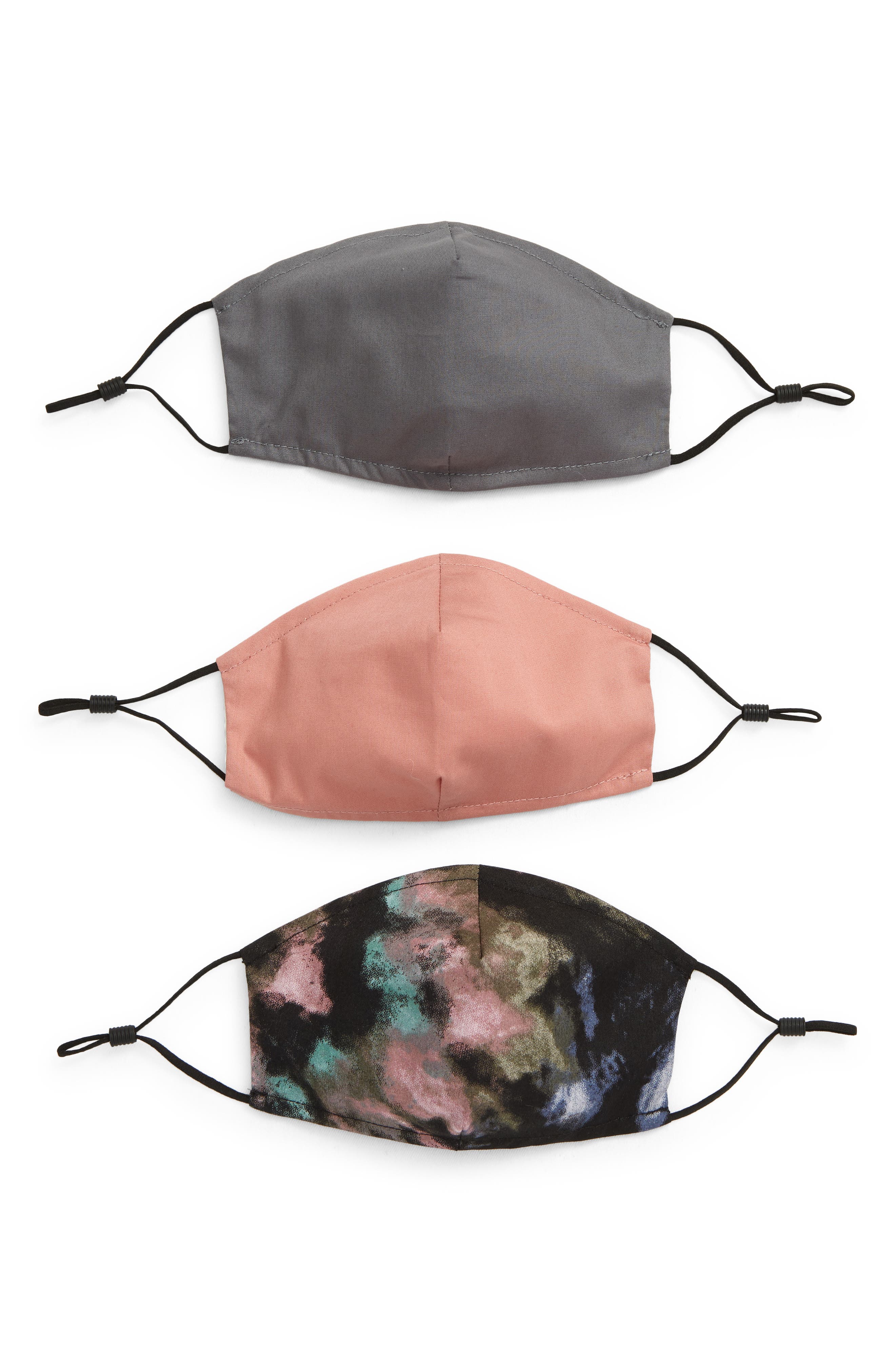 SAFETY SMILE Assorted 3-Pack Kids' Face Masks (Men) | Nordstromrack