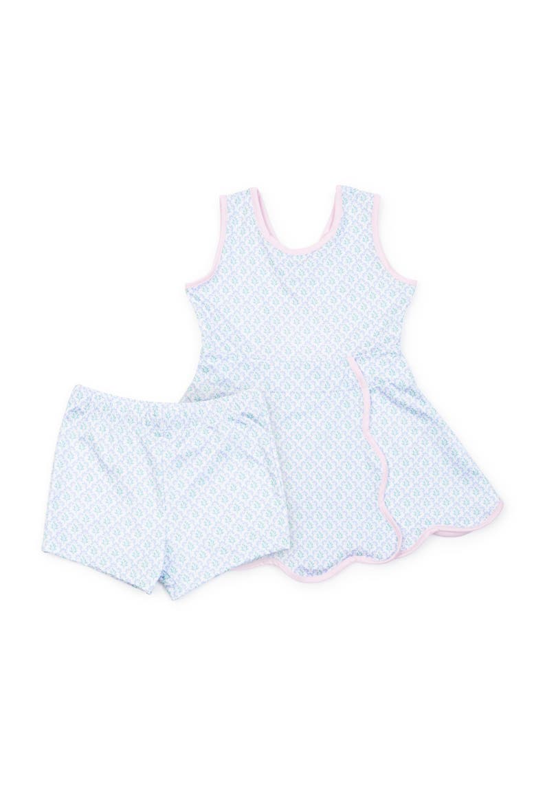 Taylor Girls' Performance Dress by LH Sport, Alternate, color, Trellis Bloom Blue