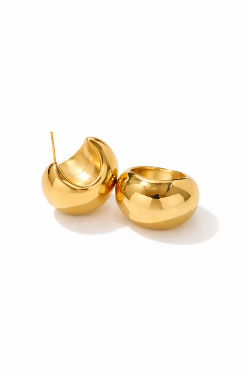 Sculptural Sphere Stud Earrings