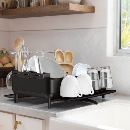 Simplehuman Steel Frame Swivel Spout Dishrack In Multi