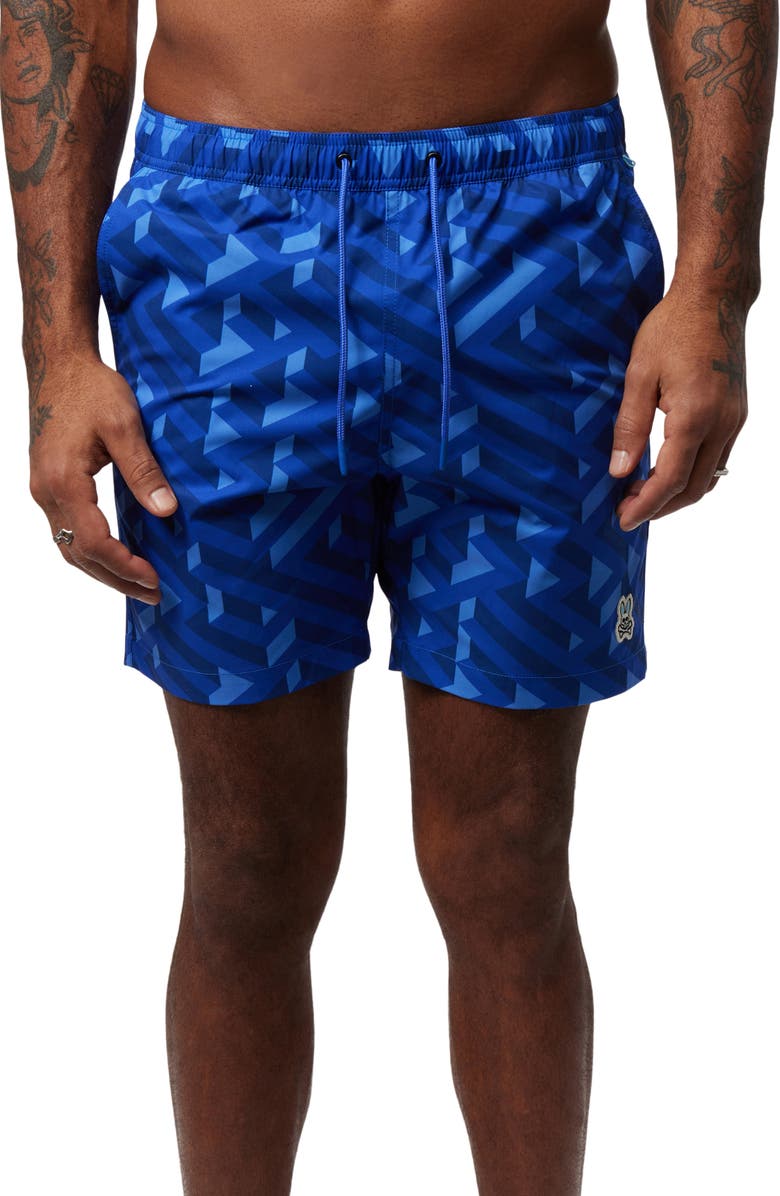 Psycho Bunny Pisani Swim Trunks, Main, color,