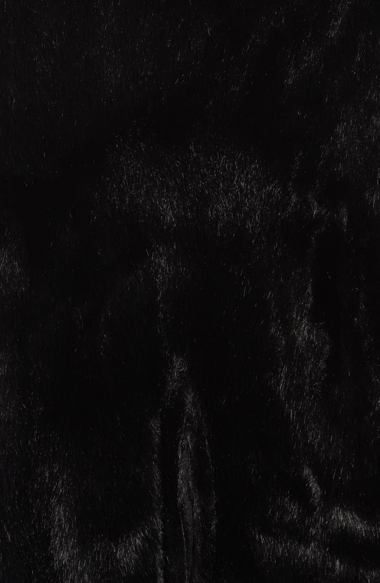 NORDSTROM RACK Faux Fur Occasion Stole, Alternate, color, Black