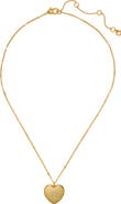 Kate Spade New York crystal initial heart locket necklace