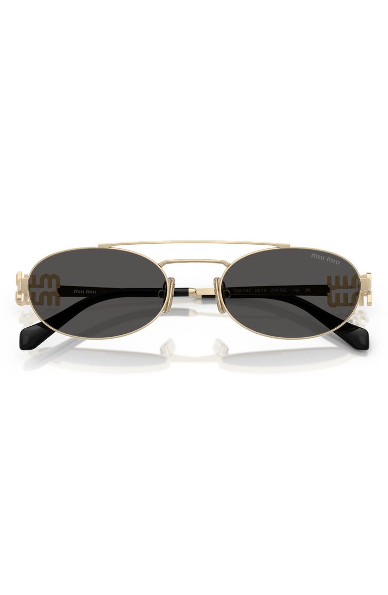 Miu Miu 53mm Oval Sunglasses, Main, color, 