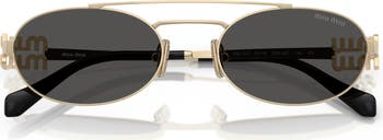53mm Oval Sunglasses