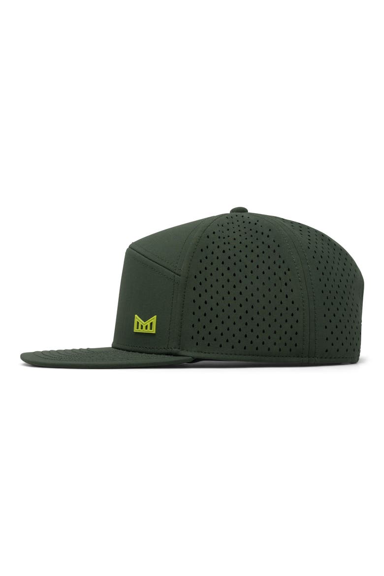 Trenches Icon Hydro Performance Snapback Hat, Alternate, color, KOMBU GREEN